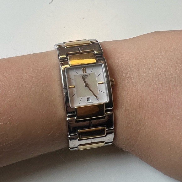 Tissot T-Lady Square 1853 Two Tone Watch - Picture 2 of 9